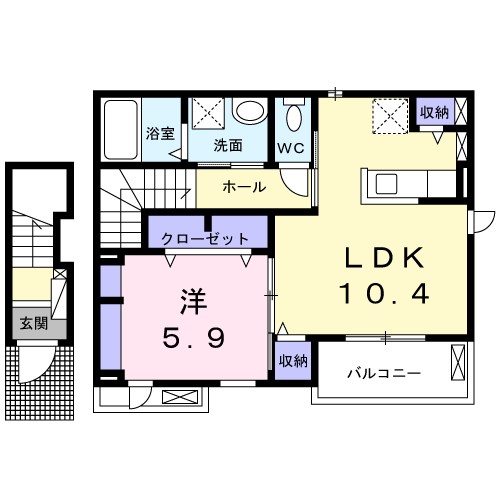 アネックス 202号室 間取り