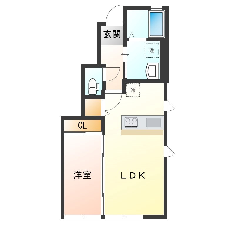 Rio平松 103号室 間取り