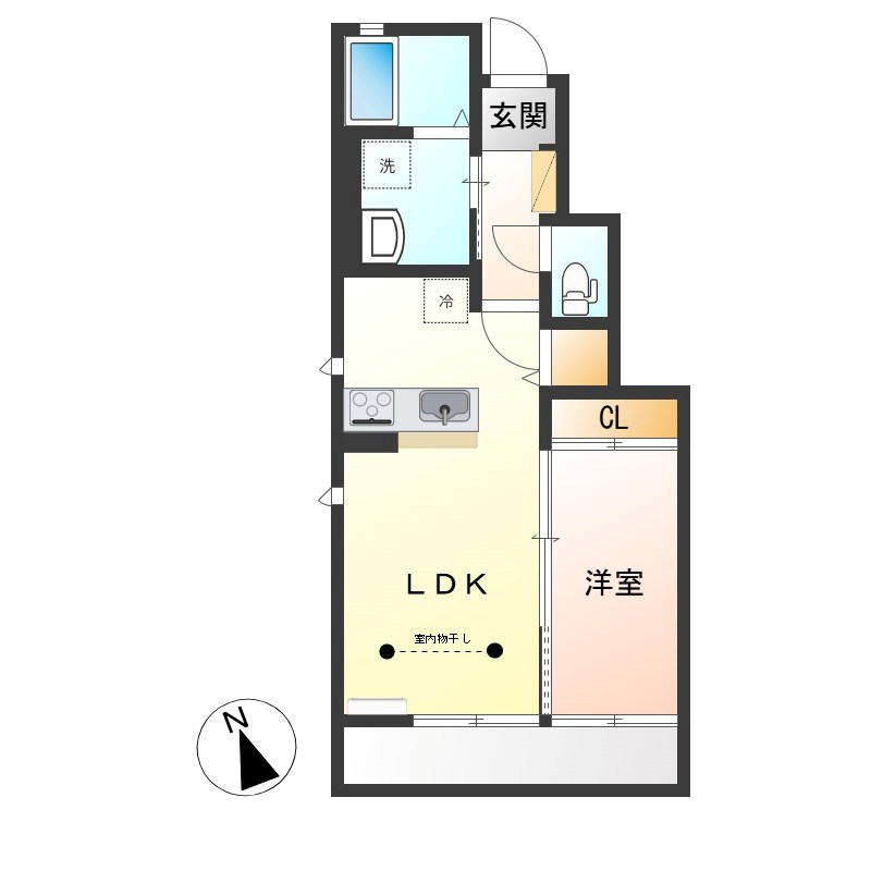 Rio平松 201号室 間取り
