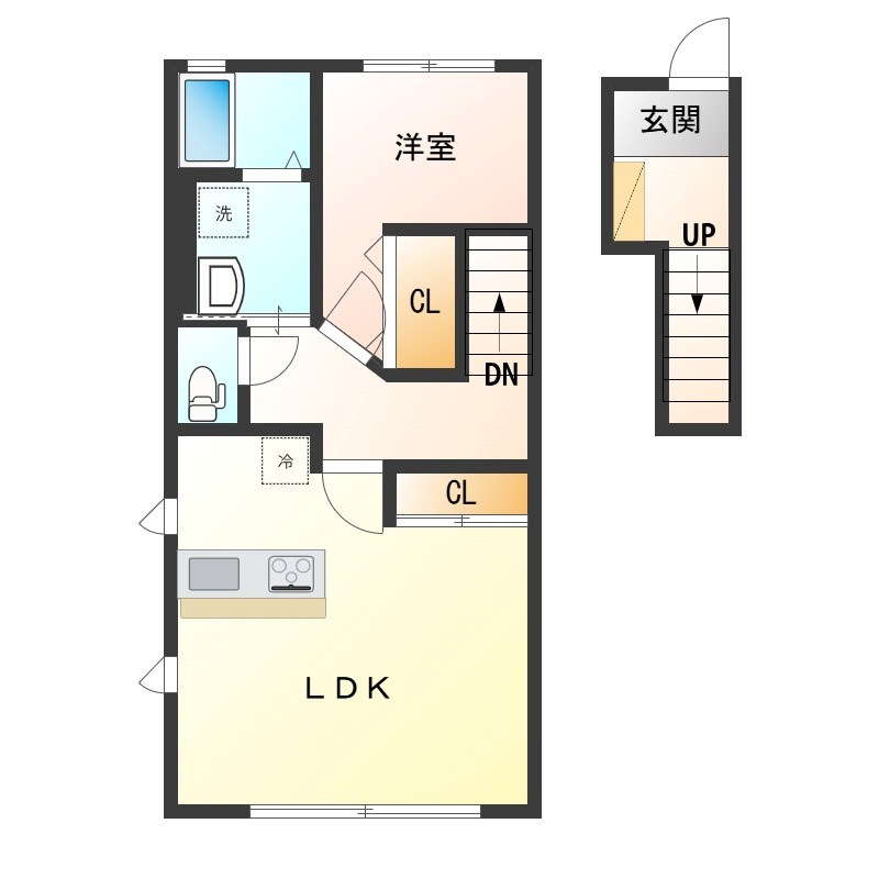 Rio平松 201号室 間取り