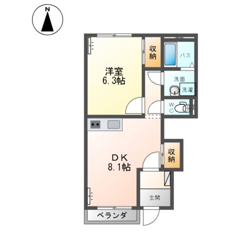 フォレスト　ヴィラ　パートⅠ 間取り