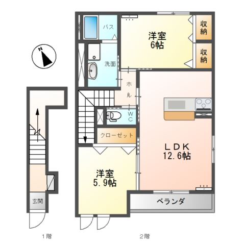 GrandeurSUMZⅡA（グランドゥール　サムズ　ツー）　 間取り