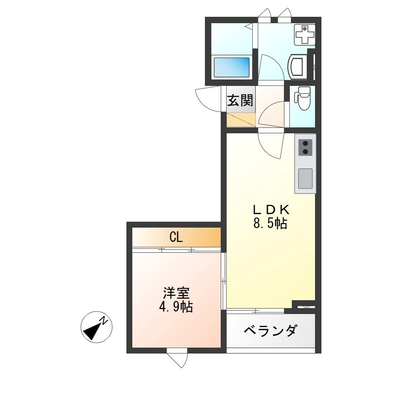Marriott 301号室 間取り