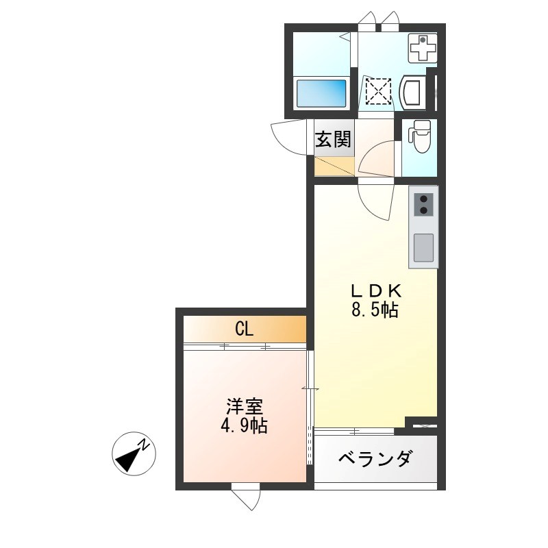 Marriott 101号室 間取り