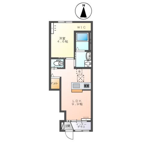 ビオルネ　彩（VIE.ORNER IROHA） 間取り