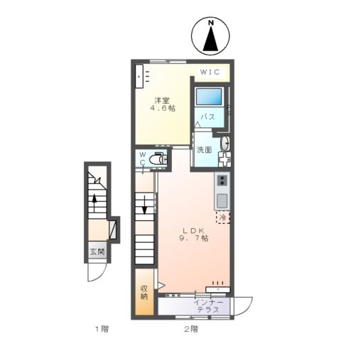 ビオルネ　彩（VIE.ORNER IROHA） 間取り