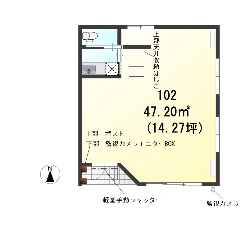 ロイヤル金信Ⅴ 東号室 間取り