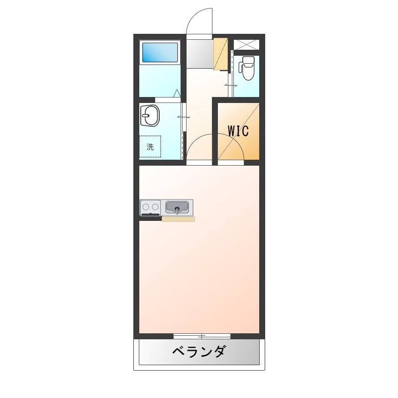 CASA DOMANI 105号室 間取り