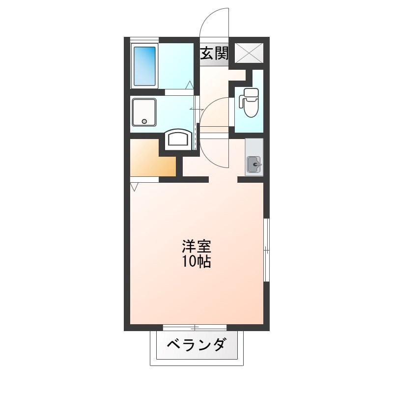 Le　Soujiro　ル　荘ジロー 201号室 間取り