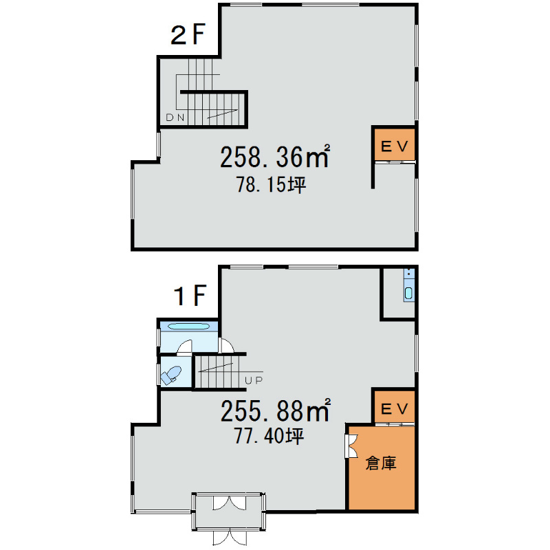 鹿沼市楡木町貸店舗 間取り