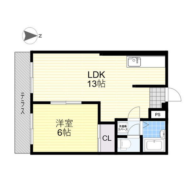 エルディムＫ-１ 102号室 間取り