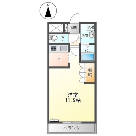 クローバーハウスC 106号室 間取り