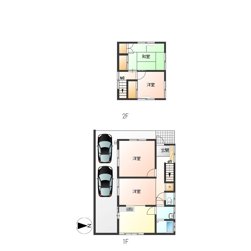 緑3丁目貸家 間取り