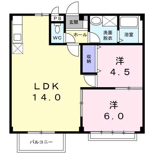 グレイス早乙女 203号室 間取り