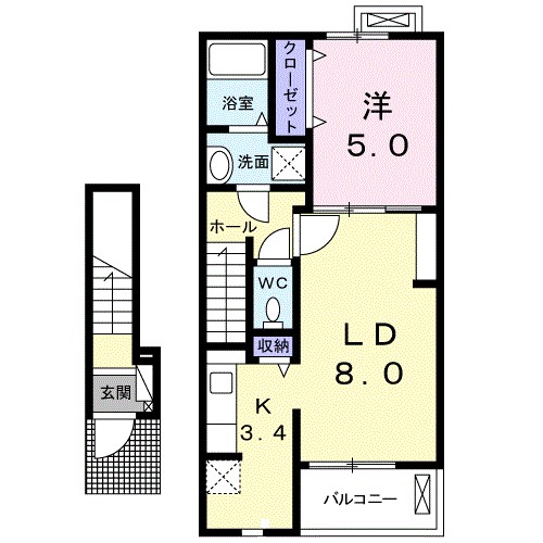 アルバ　セレノ 203号室 間取り