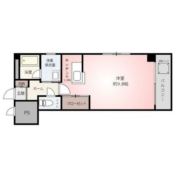 THE　HOUSE　ODORI 511号室 間取り