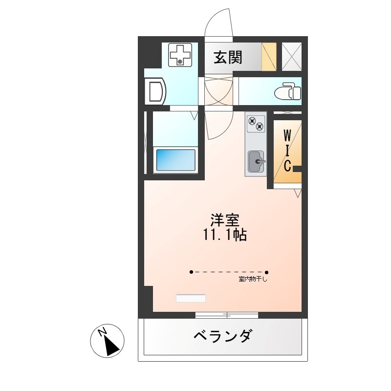 ラミューズ宇都宮ウエスト 606号室 間取り
