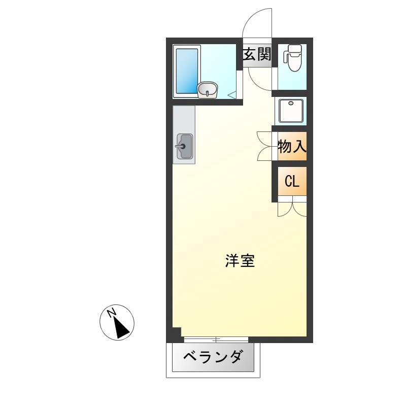 メッツサンヒル 103号室 間取り