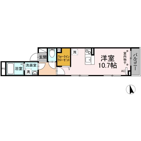 アンソレイエ・オリオン 301号室 間取り
