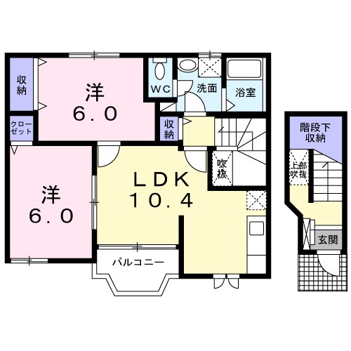 サニーフォレスト 202号室 間取り