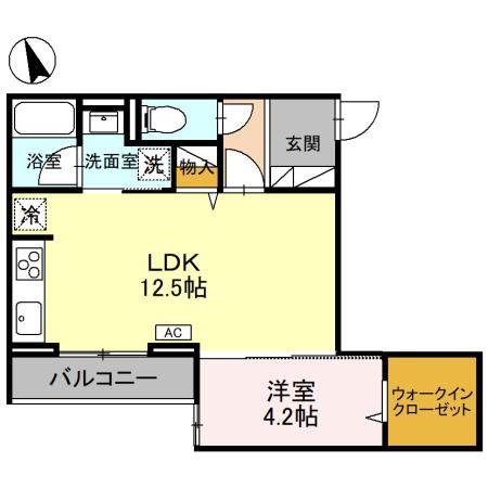 Re TORISIA南大通り 201号室 間取り
