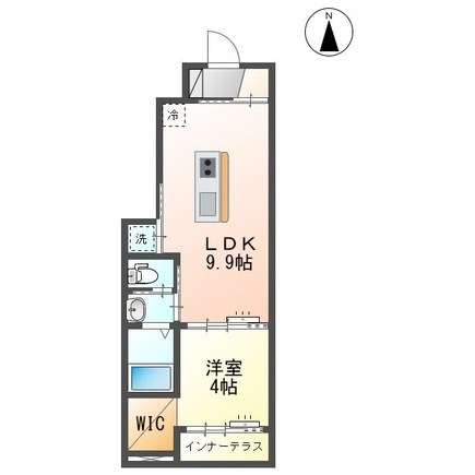 カルテット元今泉Ⅱ 101号室 間取り