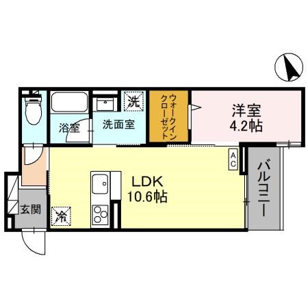 Re TORISIA南大通り 303号室 間取り
