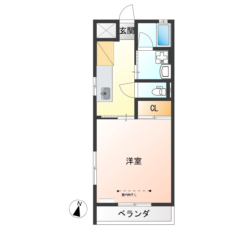 メゾンドMJ鐺山 305号室 間取り