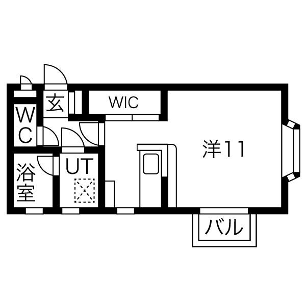 スウィートヒル 101号室 間取り