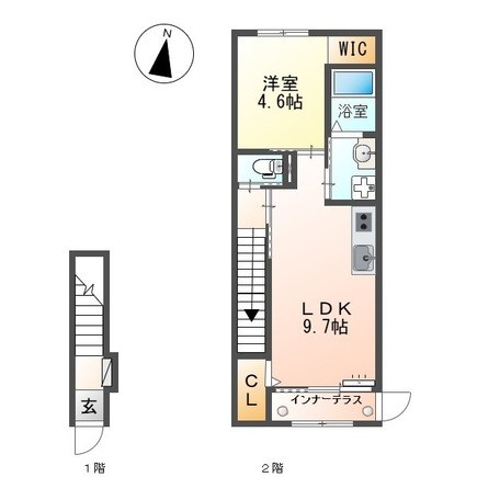 セレーナ 207号室 間取り