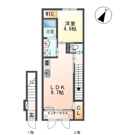 セレーナ 203号室 間取り