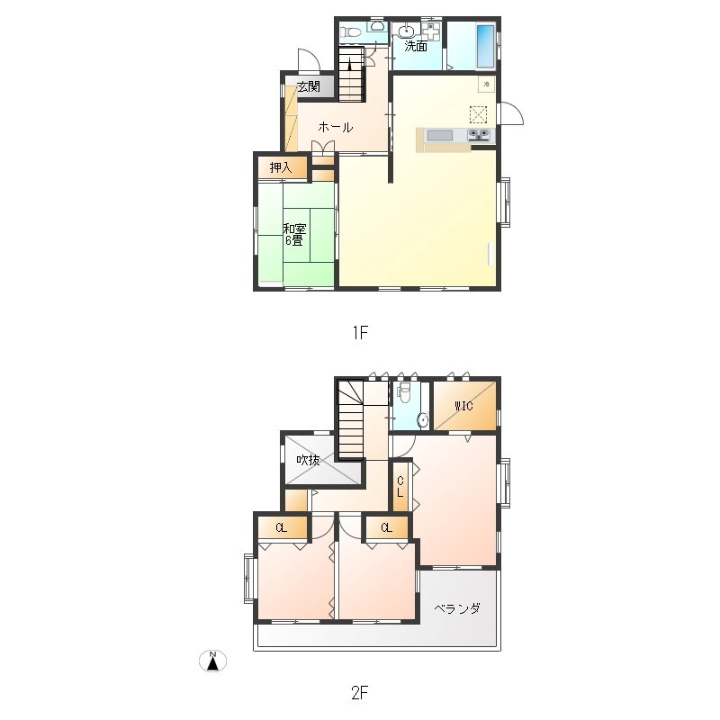 上戸祭町戸建 間取り