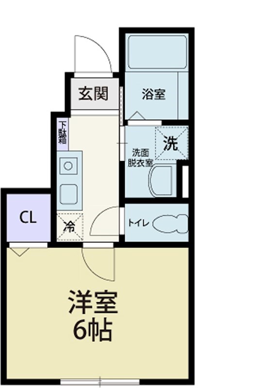 Harvest Palace Ⅲ 106号室 間取り