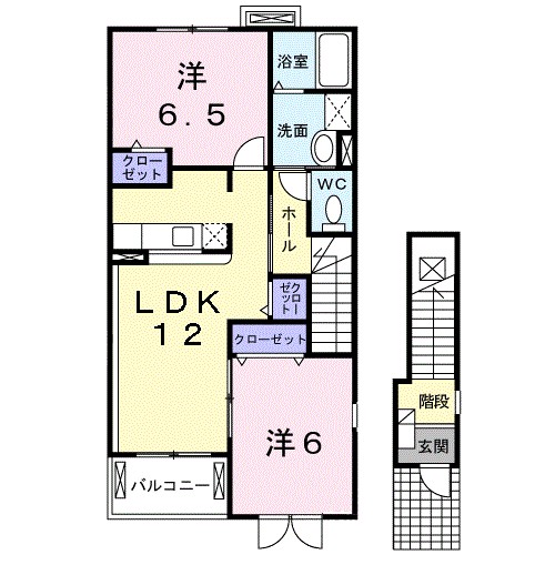 エレヴァートピアＢ 203号室 間取り