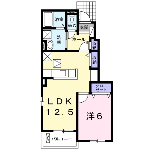 エーデル　シュロス 104号室 間取り