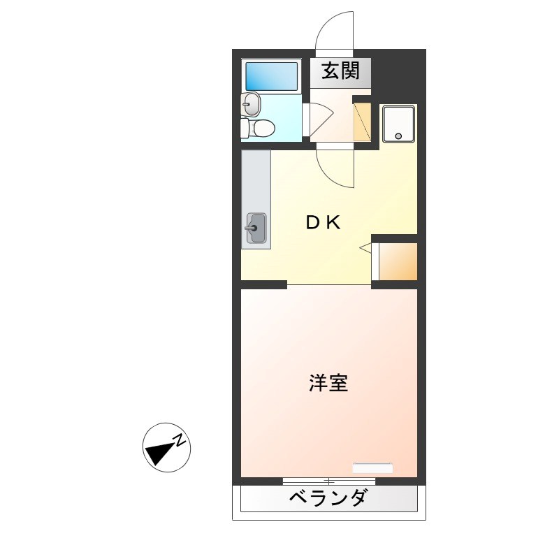 プラチナパレス宇都宮 203号室 間取り