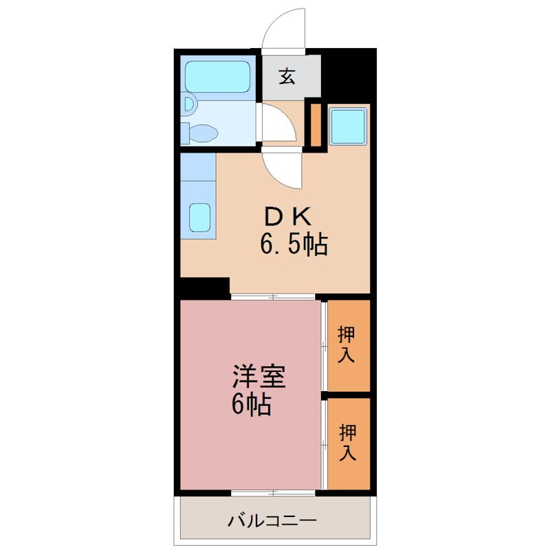 プラチナパレス宇都宮 203号室 間取り