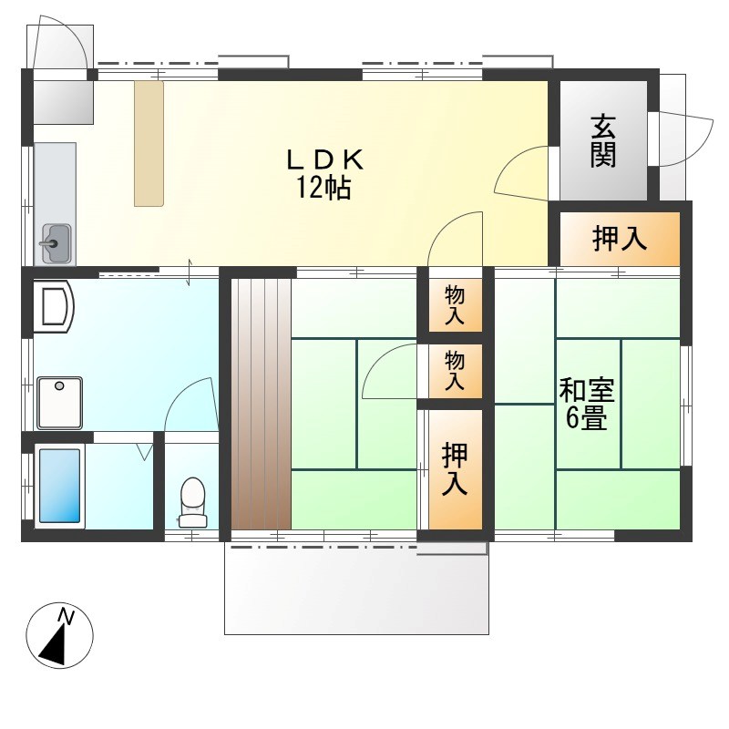 野沢町貸家 間取り