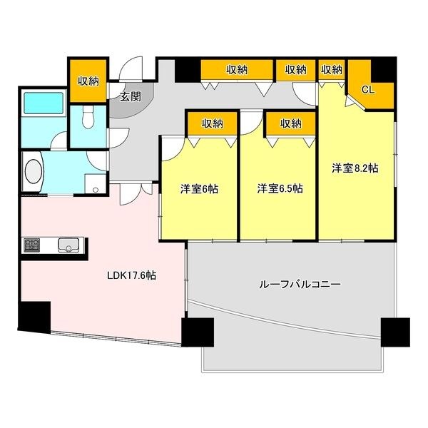 ファインクレストM 601号室 間取り
