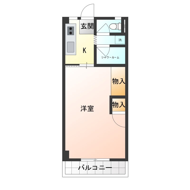 宮本町ビル 3C号室 間取り