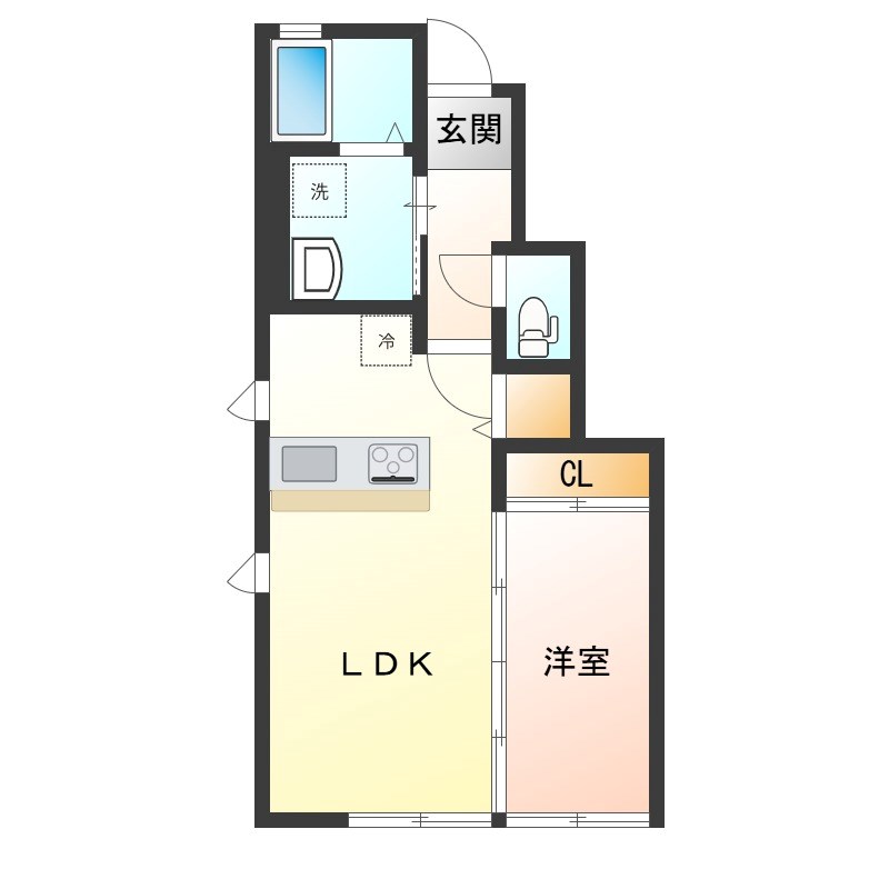 Rio平松 101号室 間取り