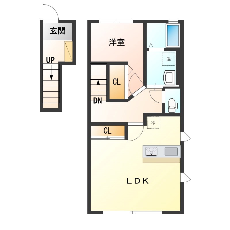 Rio平松 203号室 間取り