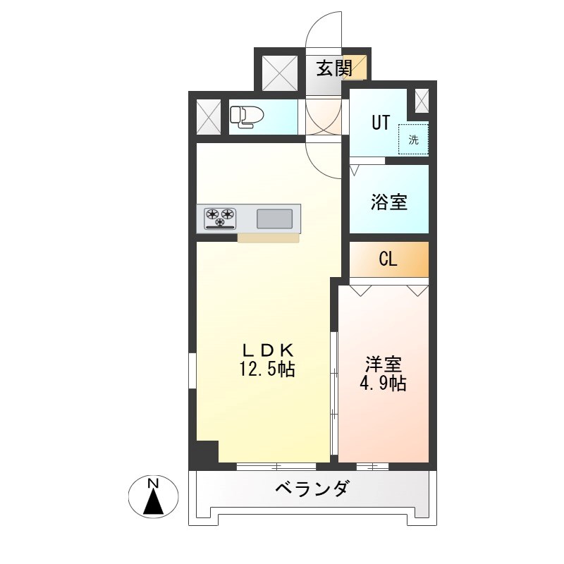 IRIC(アイアールアイシー) 205号室 間取り