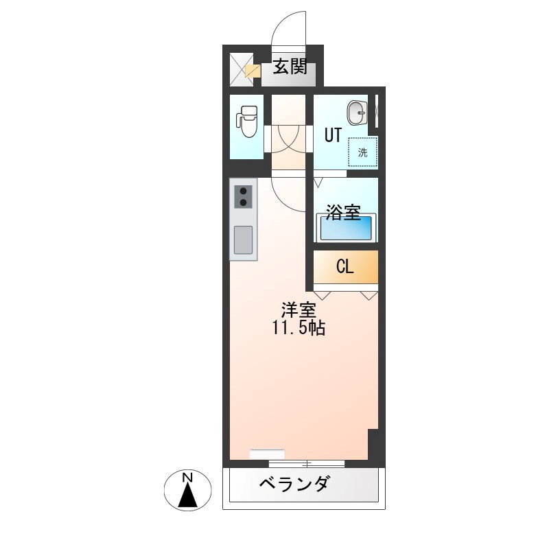 IRIC(アイアールアイシー) 803号室 間取り