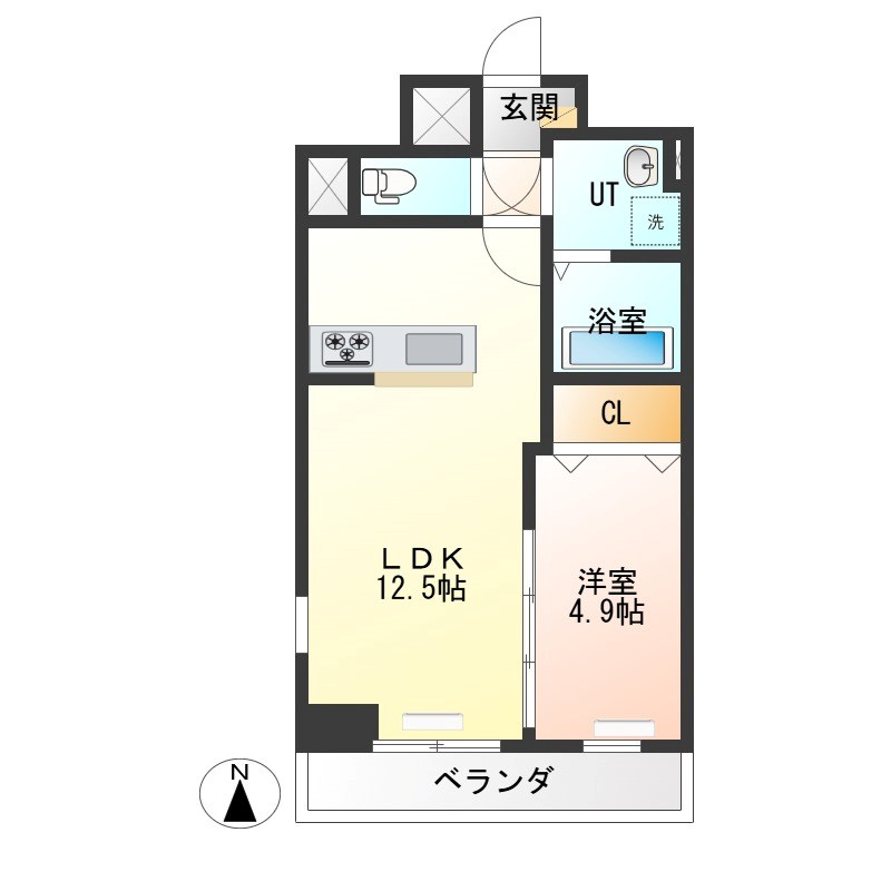 IRIC(アイアールアイシー) 905号室 間取り