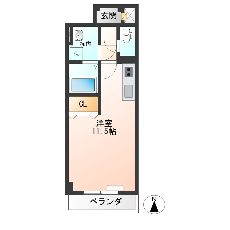 IRIC(アイアールアイシー) 702号室 間取り