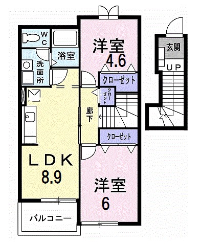 メゾン・エクセルＤ 203号室 間取り