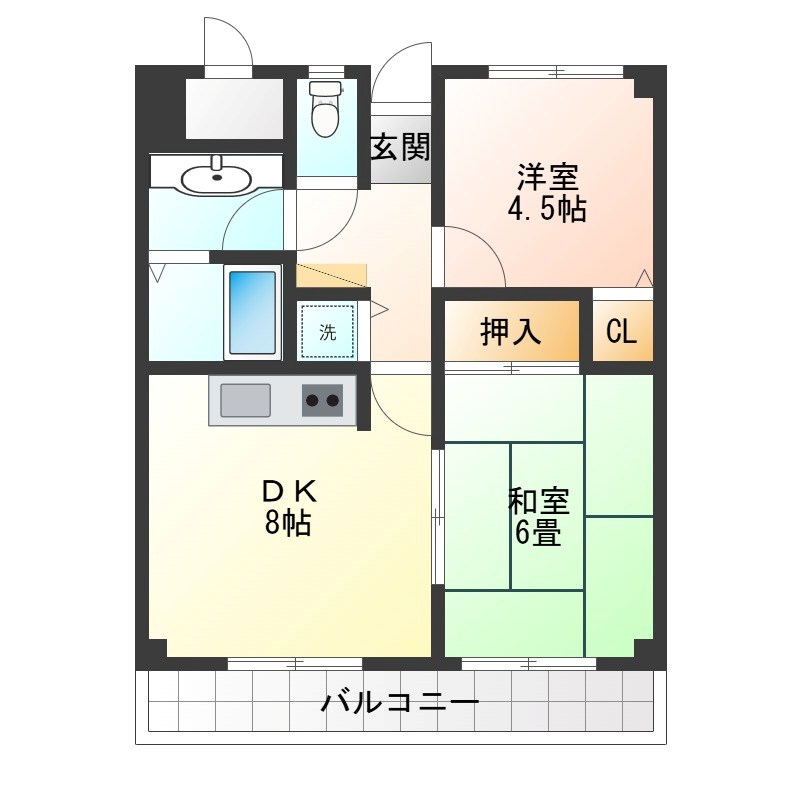 カーサロブレ 806号室 間取り