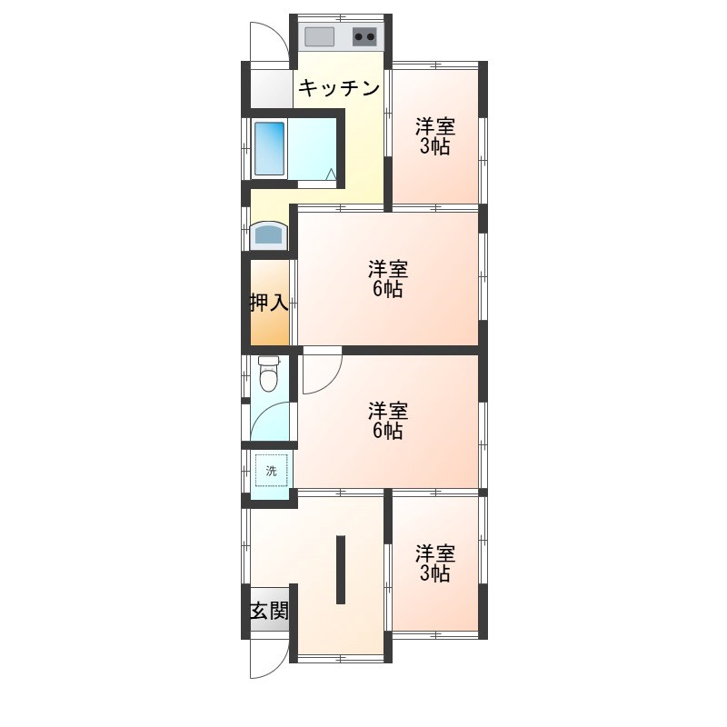 栗橋東貸家 間取り