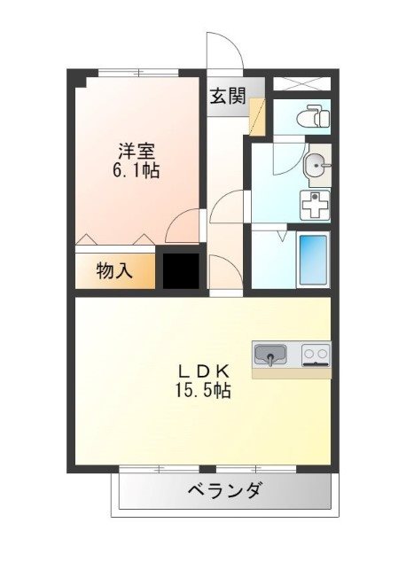 ベリエ京町 302号室 間取り